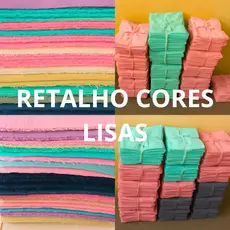 Kit 5 Kilos Retalhos Sortidos Cores Lisas  e  Selecionadas