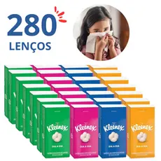 Kit Até 280 Lenços de Papel Triplo Kleenex Suaves Pacotes de Bolso p/ Casamento
