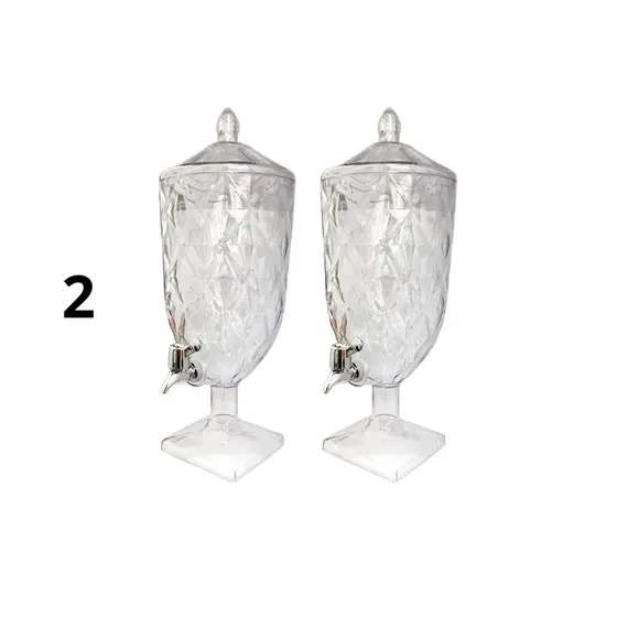 Suqueira KITS de 2, 3, 4 e 6 quantidades Jarra em Acrìlico Cristal Diamond 4,5 L p/Bebidas