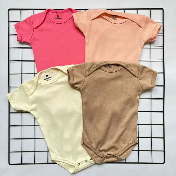 Kit Body Liso Bebê Menina 100% Algodão.