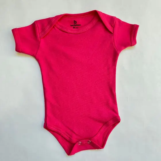 Body de Bebê Infantil Pink 100% Algodão