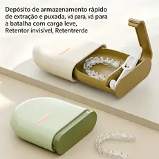 Caixa de limpeza Portátil De Armazenamento para aparelho ortodôntico retentores de dentaduras