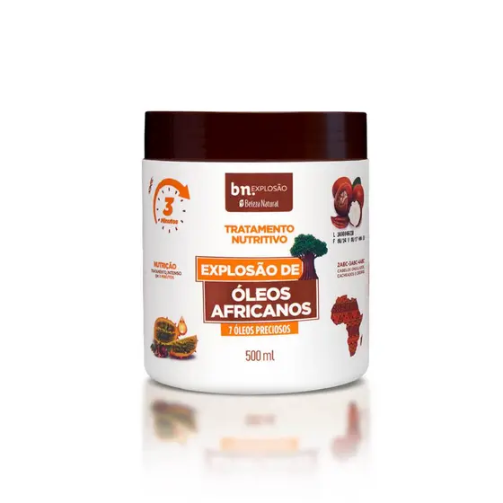 Máscara de tratamento Nutritivo Explosão de Óleos Africanos bn.Cachos 500g
