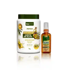 Creme de Pentear Explosão de Azeite de Oliva + Óleo Capilar Explosão de Abacate e Oliva 55ml