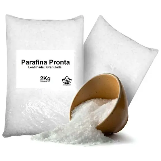 Parafina Granulada Lentilhada Pronta Fabricação Velas 2Kg