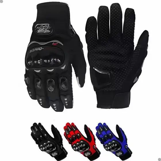 Luvas para motociclistas - quentes, antiderrapantes, com absorção de impacto, confortáveis e tamanho único.