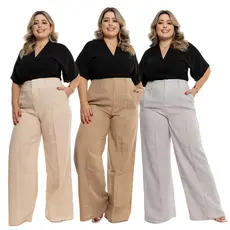 HBD Calça Feminina PLUS SIZE Pantalona  HM-CLPL-031