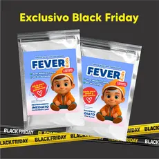 KIT COM 2 - Fever Kids Adesivo Refrescante Infantil Febre e Pós-Vacina – 2 Unidades 5x11cm Sem Medicamentos
