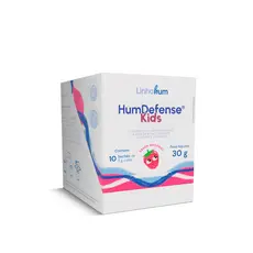 HumDefense Kids Suplemento para Imunidade Infantil Caixa com 10 sachês Sabor Morango