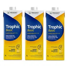 Pack 3 Un Litros Trophic Basic 1 Litro . 1,2 Kcal/ml Prodiet