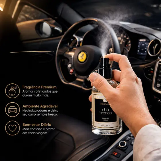 Cheirinho para Carro Aromatizador Automotivo 100ml Perfuma Ambiente Vários Aromas