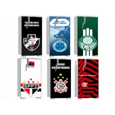 Adesivo de Time Porta de Geladeira Vinil Envelopamento Personalizada 180x75cm