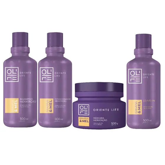 Combo Banana E Mel Home Care 4 Itens Oriente Life