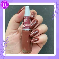 Esmalte Impala Destinos Coleção A Cor Da Sua Moda Cremoso 7,5ml - marrom.