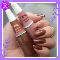 Kit 2 esmaltes Impala Chamego Meu e Semear 7,5ml cada.