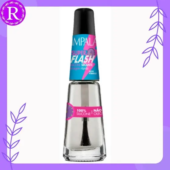 Impala Super Flash Silicone Secagem Rápida 8ml - secante de esmalte não oleoso, secante de esmalte.