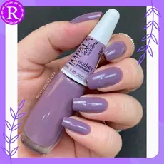 Esmalte Impala Audrey Coleção A Cor Da Sua Moda Cremoso 7,5ml - roxo, roxo escuro.