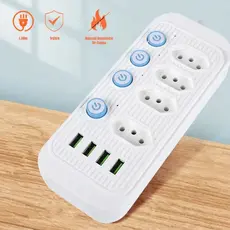 Filtro De Linha Extensão Eletrica Regua De Tomada Com Usb.
