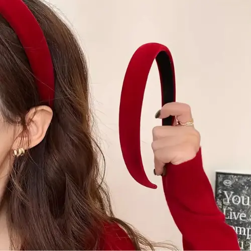 Tiara Faixa de cabelo Elegante francesa com Borda Larga