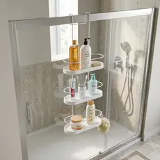 Suporte Porta Shampoo 3 Andares Encaixe Box Banheiro Não Enferruja