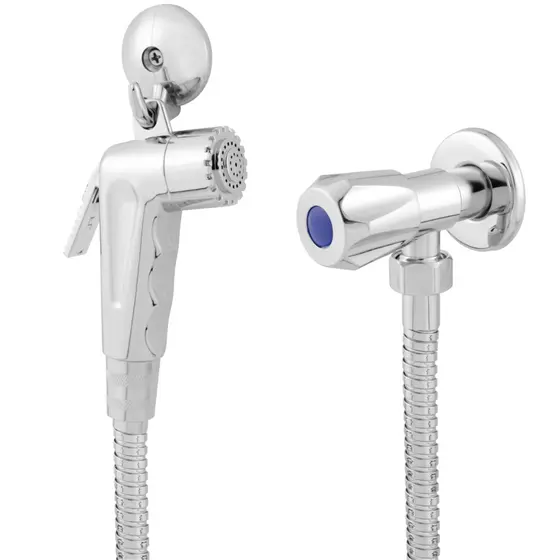 Ducha Higiênica Banheiro Bidê Chuveirinho Íntimo 1/4 De Volta Metal