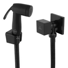 Ducha Higiênica Intima Chuveirinho Banheiro Metal Preta