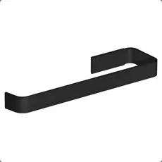 Suporte Porta Toalhas Rosto Quadrado Toalheiro Lavabo Preto