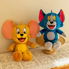 4572 Gato e Rato Boneca Ragdoll Infantil Brinquedo Mickey Mouse Jerry Tom Brinquedo Infantil Ragdoll Pelúcia Boneca Trav