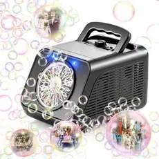 Máquina Elétrica De Bolhas De Palco Presente Multi-Furo Portátil Totalmente Automática De Um Botão Soprando Brinquedos De Casamento Ao Ar Livre