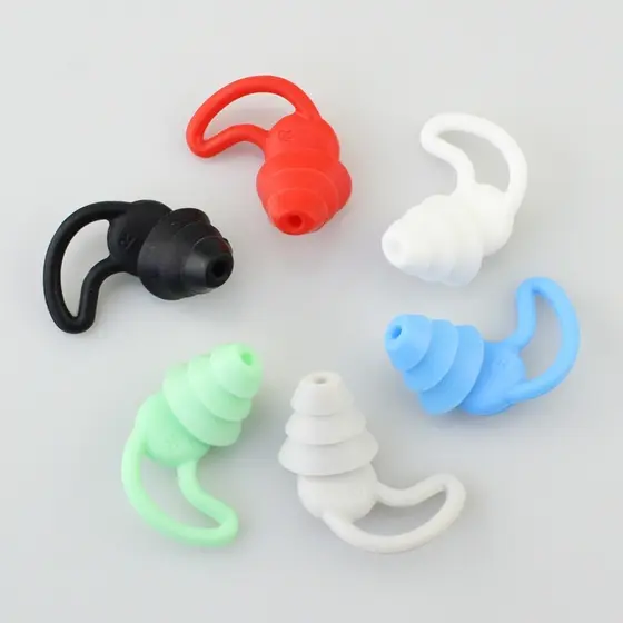 1 Par De Tampões Auriculares De Silicone Para Aprendizagem Redução Do Ruído Sono Isolamento Acústico Impermeabilização De Natação E