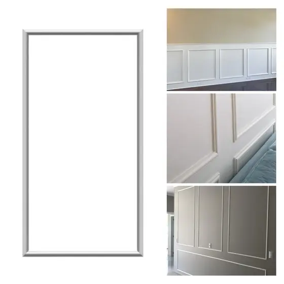 Moldura Autocolante Boiserie 60x90 Revestimento Parede Madeira MDF
