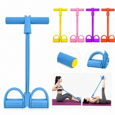Elástico Extensor com Pedal Fitness Musculação Pilates Treino Funcional Fortalecimento Muscular