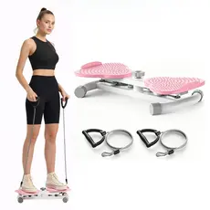 Twister Abdominal Fitness Com Elásticos Disco Giratório Modelador De Cintura Exercícios Em Casa Até 136kg