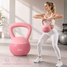Kettlebell Macio Antiderrapante Diversos Pesos Fitness Treino Funcional Musculação Academia