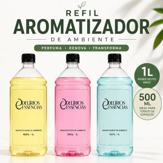 Refil Aromatizador de Ambiente 1 Litro e 500ml