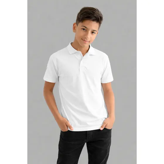 Camisa B谩sica Polo Juvenil
