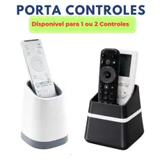 Porta Controle Remoto Tv Ar Condicionado Para 1 e 2 Controle | Moderno Minimalista Elegante | Controle Sempre a Mão