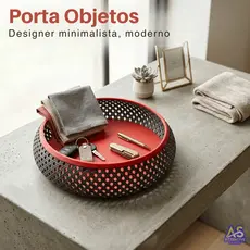 Porta Objetos, Bandeja e Cesto Organizador de Porta Treco, Chaves Carteira | Moderno e Decorativo - Diversas Cores