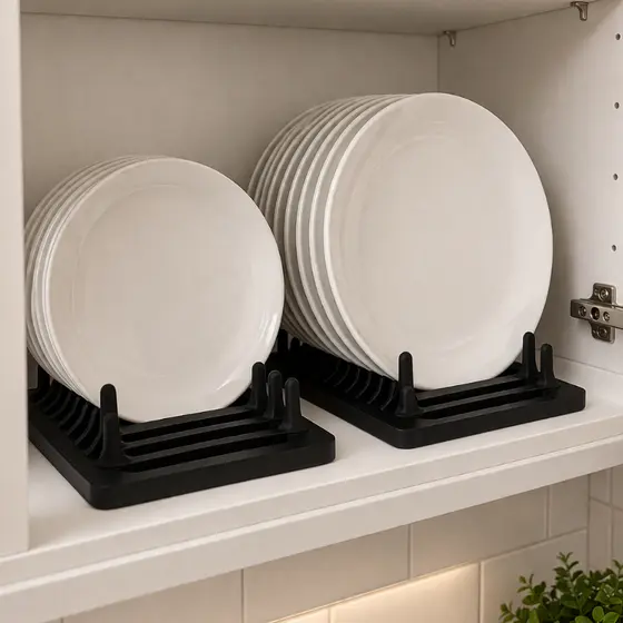 Organizador De Pratos Porta Pratos Suporte Armario | Anti Risco Vertical Armário Cozinha Balcão