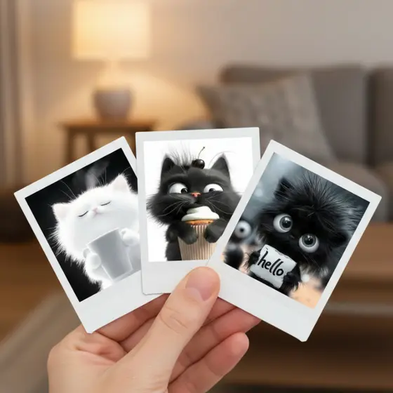 Mini KIT 12/24 UNIDADES - Cabe na capinha de Celular - Alta qualidade - Estilo Polaroid - Envio rápido