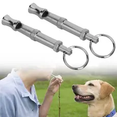 2 Pçs Prata Novo Cão Apito Treinamentos Para Parar De Latir Controle Casca Cães Treinamento Dissuasor Suprimentos Acessó