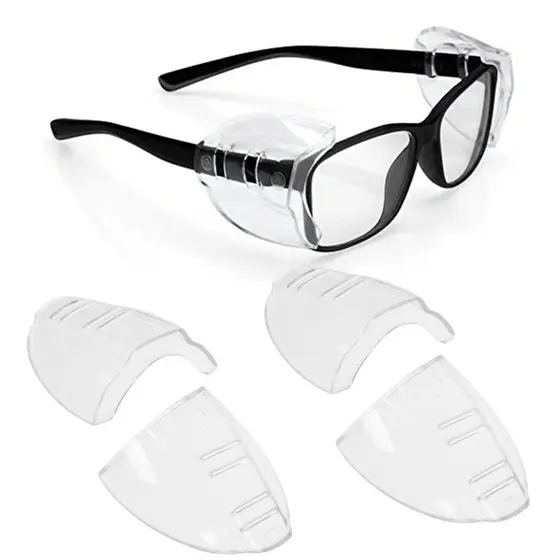 2024 Nova Moda Olho Flexível Transparente Universal Anti-Embaciamento Myopia Lateral Protetor De Miopia Óculos Sombra Para Segurança Reutilizável