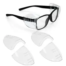 2024 Nova Moda Olho Flexível Transparente Universal Anti-Embaciamento Myopia Lateral Protetor De Miopia Óculos Sombra Para Segurança Reutilizável