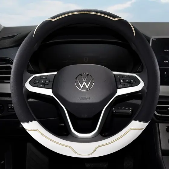 Modelo Volkswagen capa de volante id3 Lavida POLO Sagitar Magotan id4 Lingdu feminino quatro estações capa de alça de co