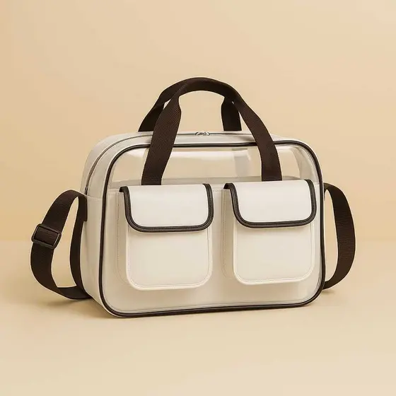 Bolsa Mala Feminina Grande Espaçosa de Ombro | Bolsa de Viagem Casual Elegante com Zíper Reforçado.