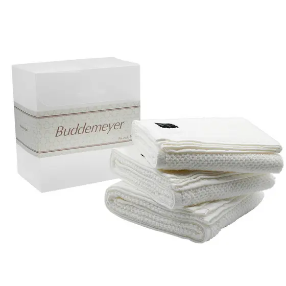 Kit 6 Toalhas Pano de Copa Prato Cozinha Buddemeyer Branco