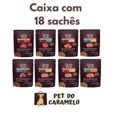 Sachê Gran Plus Gato Todos os Sabores 85g - 18 Unidades