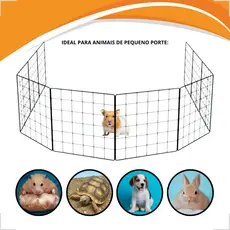 Módulo Cercado Pet 30x30 Tela Aramada Preto Segurança Para Pets Móvel Envio Imediato