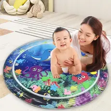 Tapete de Água Inflável Atividades Interativas Educativos Sensoriais Brinquedo Infantil Bebê Menino Menina Tummy Time