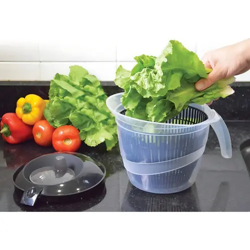 Secador De Salada 4 L Centrifuga para Saladas Manual Plasútil